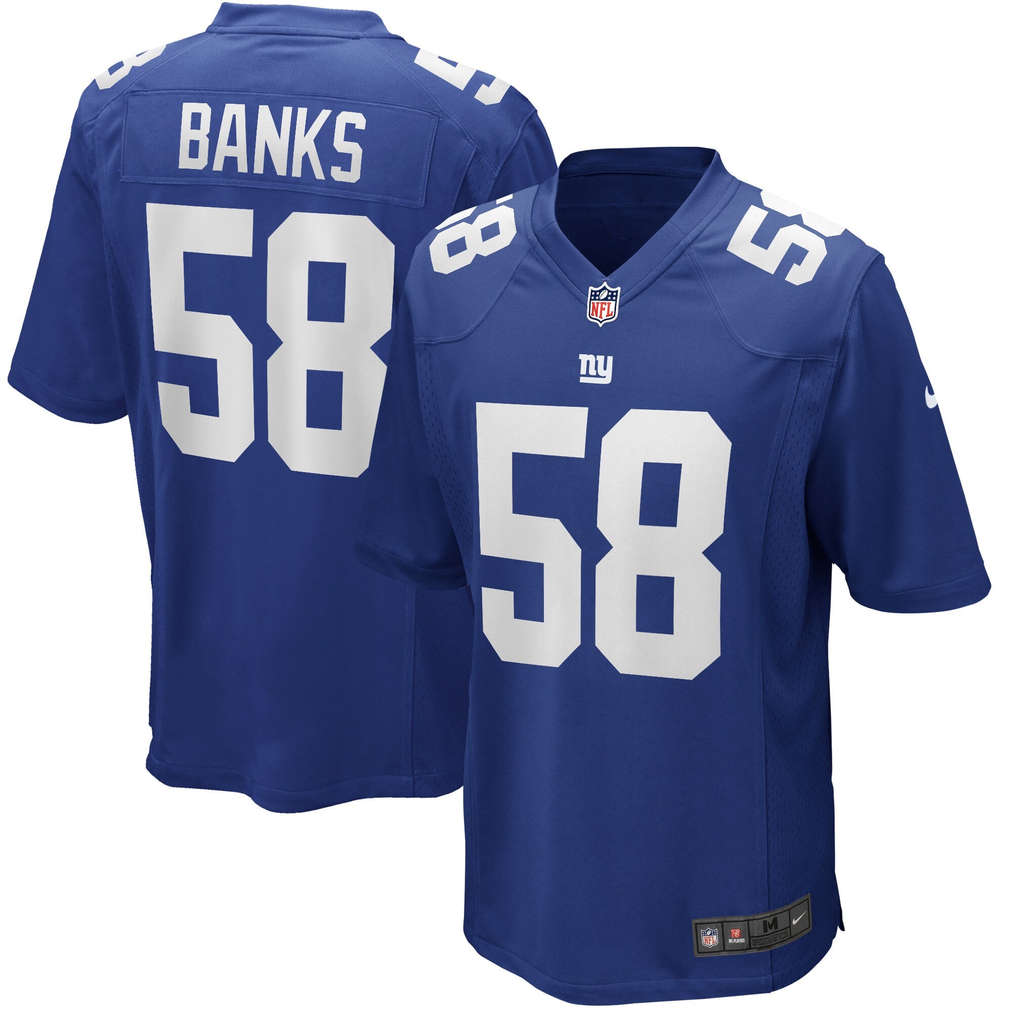 Carl Banks New York Giants royal Game jersey