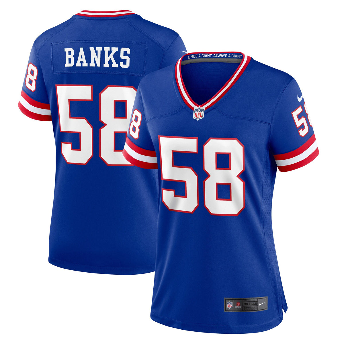 Carl Banks New York Giants royal Classic jersey