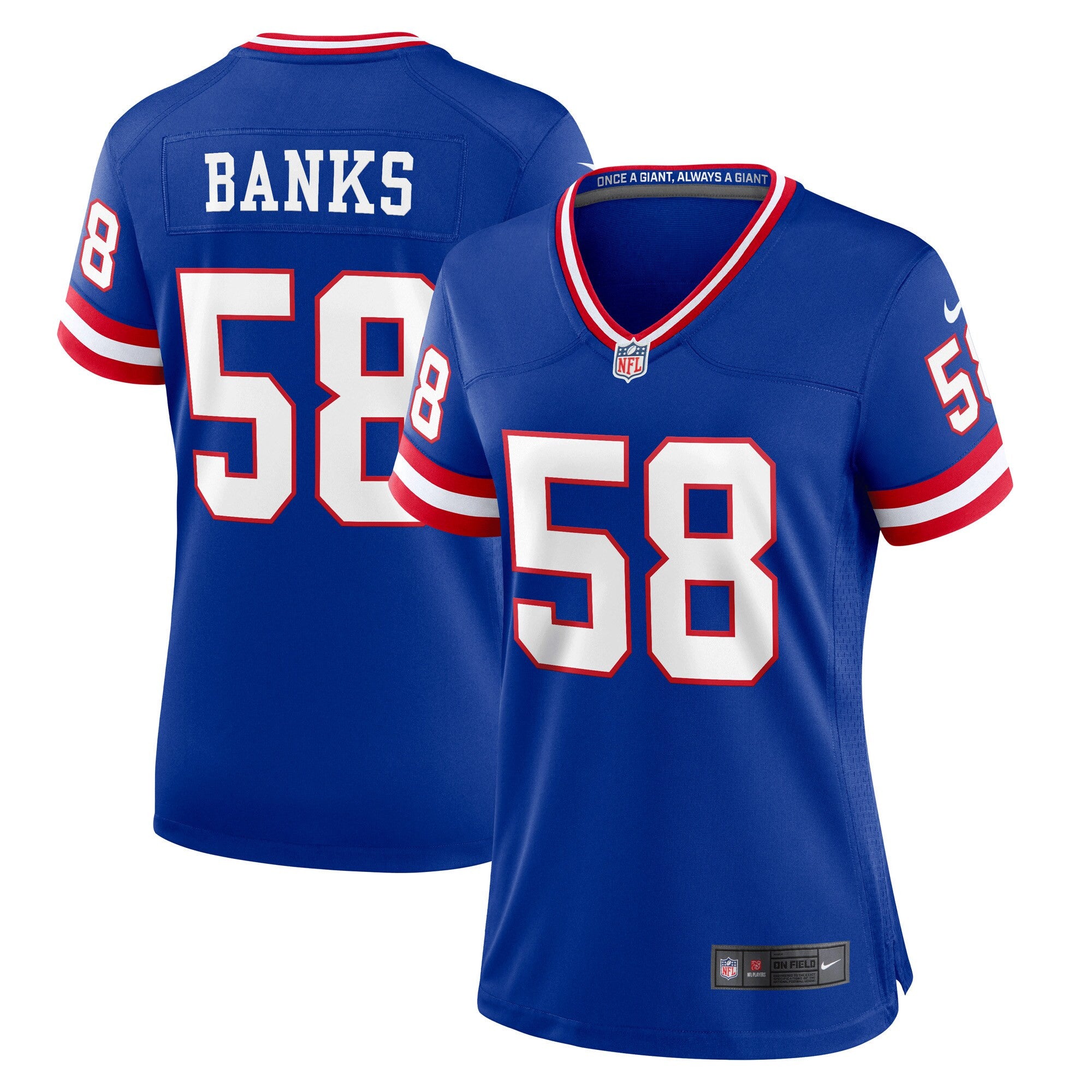 Carl Banks New York Giants royal Classic jersey