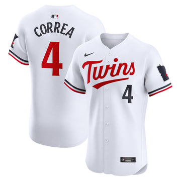 Carlos Correa Minnesota Twins white Elite jersey
