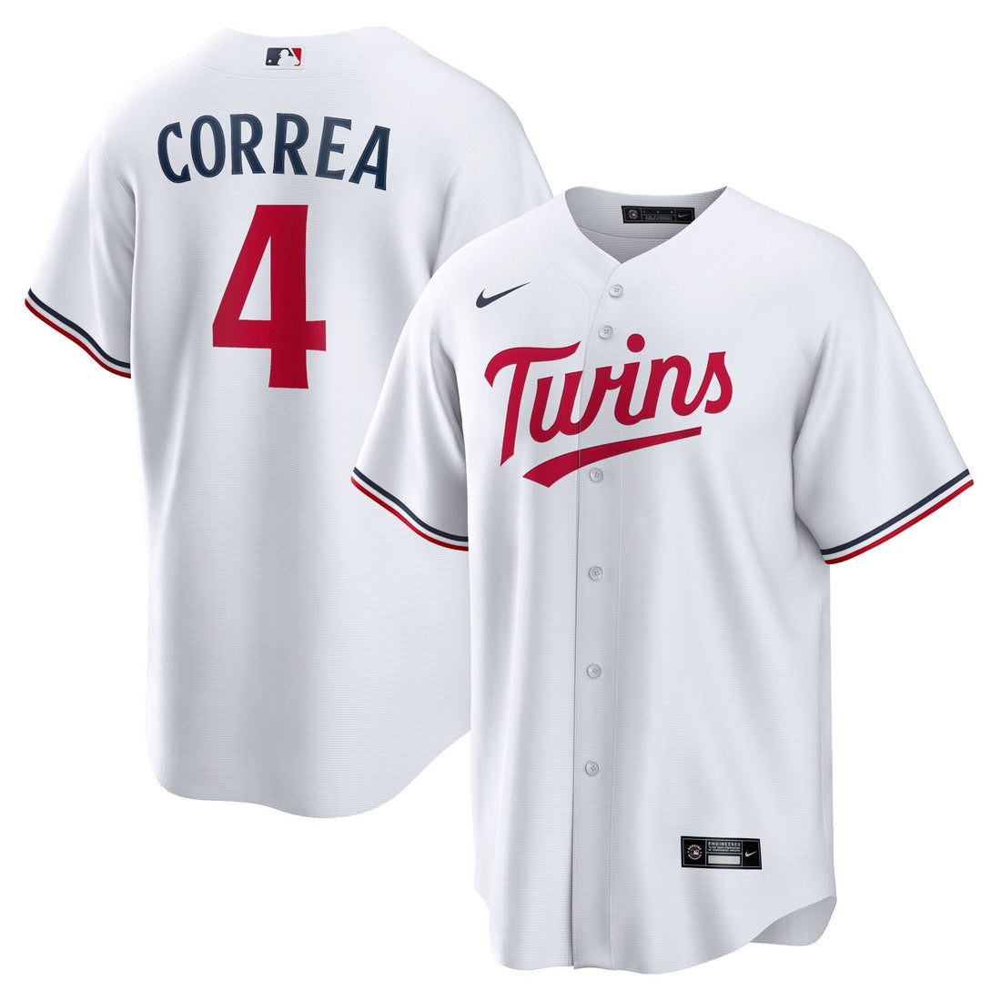 Carlos Correa Minnesota Twins white Home jersey