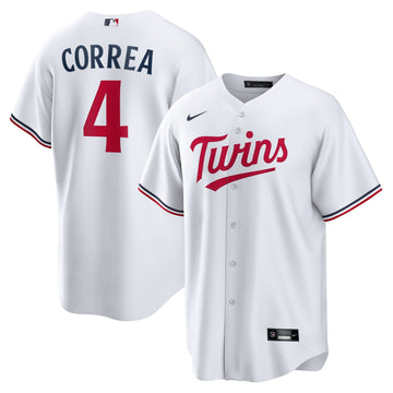 Carlos Correa Minnesota Twins white Home jersey