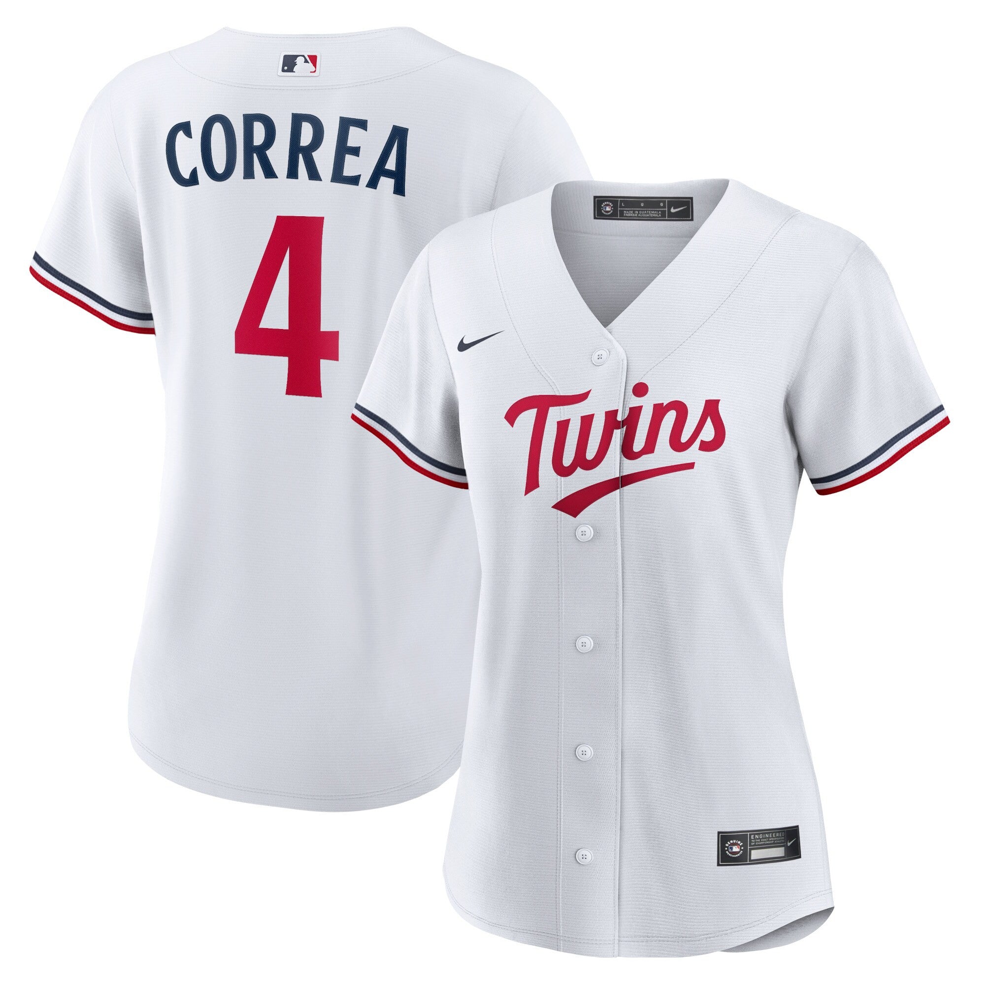 Carlos Correa Minnesota Twins white Home jersey