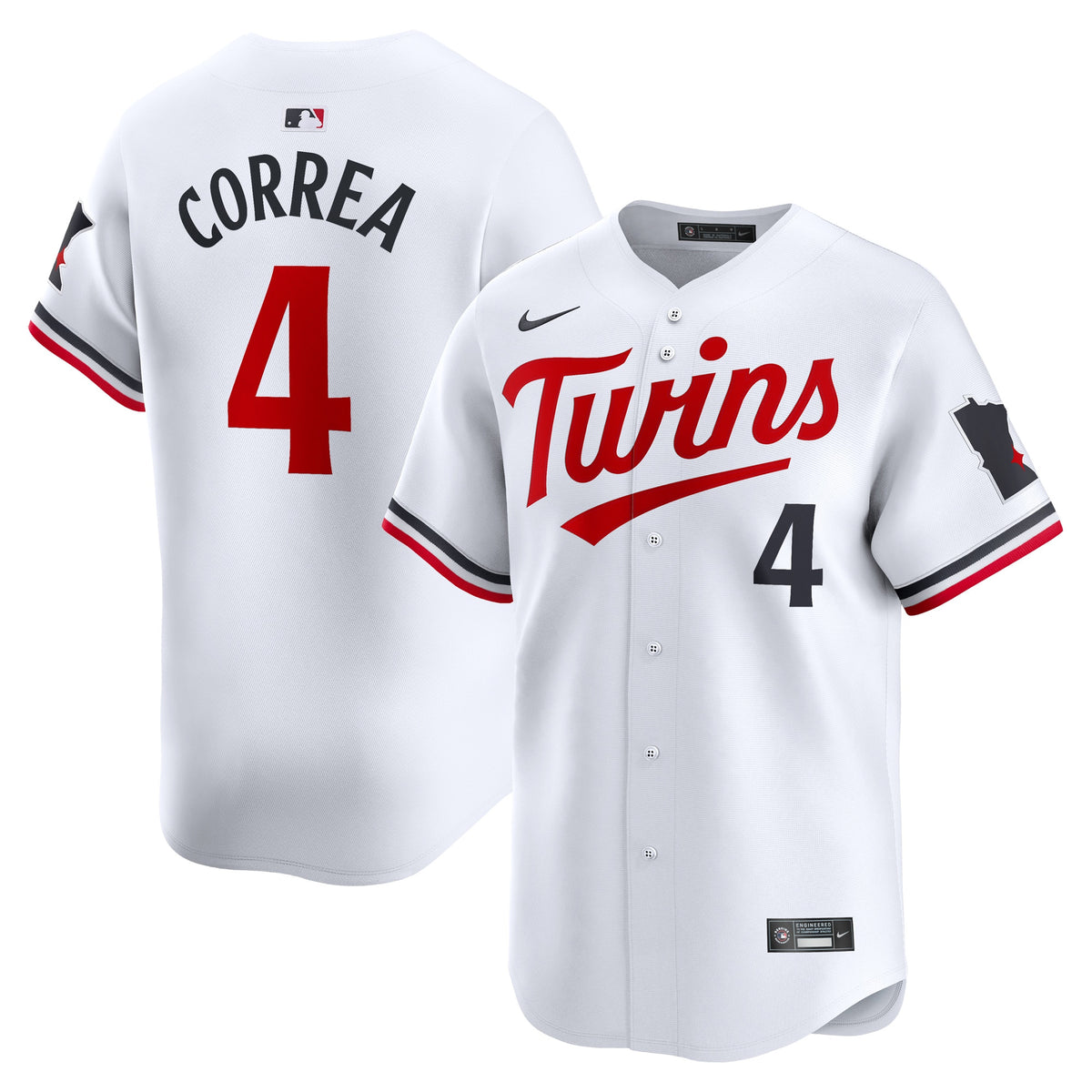 Carlos Correa Minnesota Twins white Limited jersey