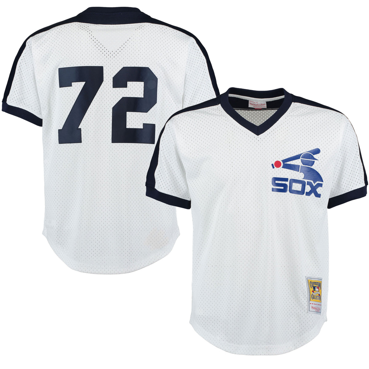 Carlton Fisk Chicago White Sox white Cooperstown jersey
