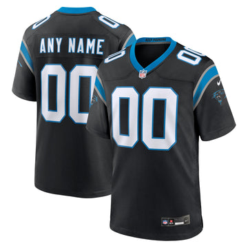 Custom Carolina Panthers black jersey