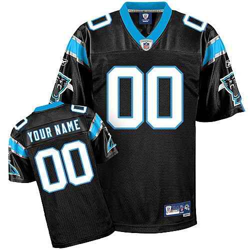 Custom Carolina Panthers black jersey