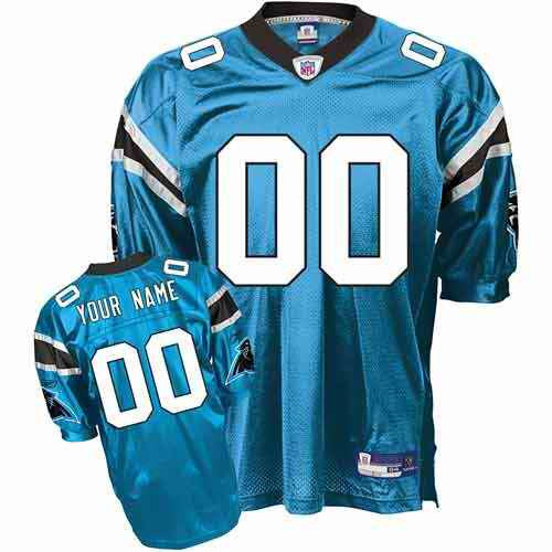 Custom Carolina Panthers blue jersey