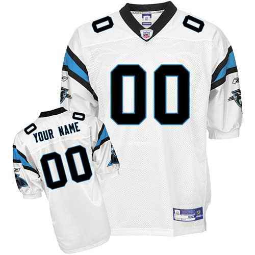 Custom Carolina Panthers white jersey