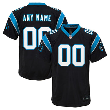 Custom Carolina Panthers black jersey