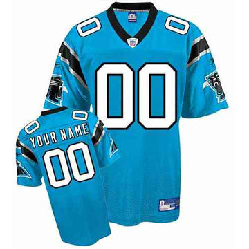 Custom Carolina Panthers blue jersey
