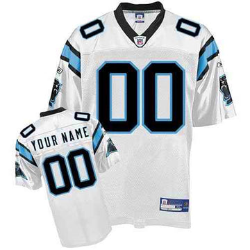 Custom Carolina Panthers white jersey
