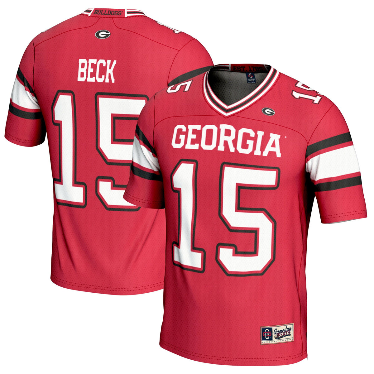 Carson Beck Georgia Bulldogs red jersey