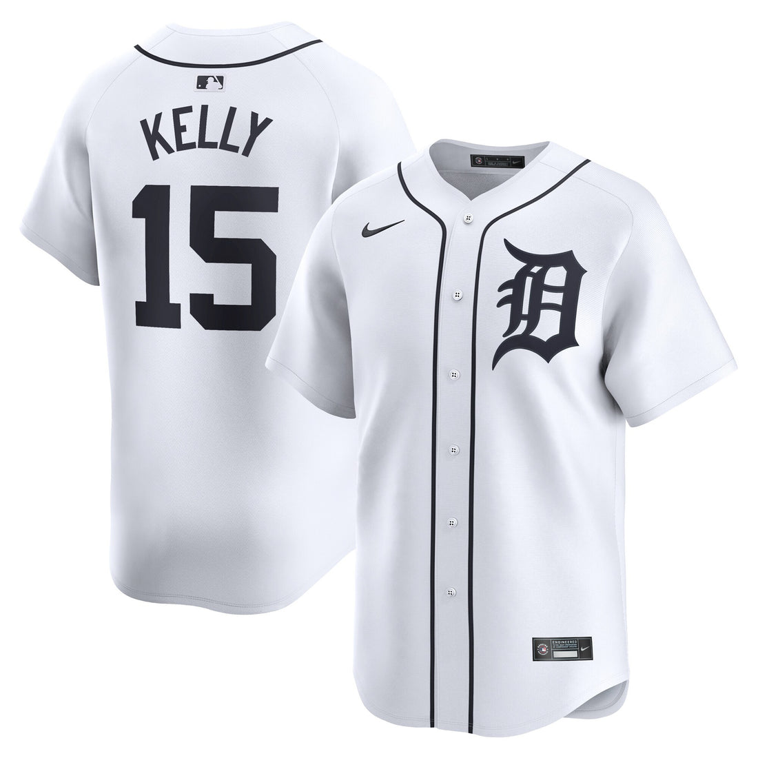 Carson Detroit Tigers white Limited jersey