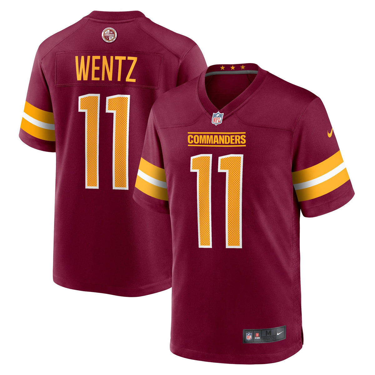 Carson Wentz Washington Commanders burgundy jersey