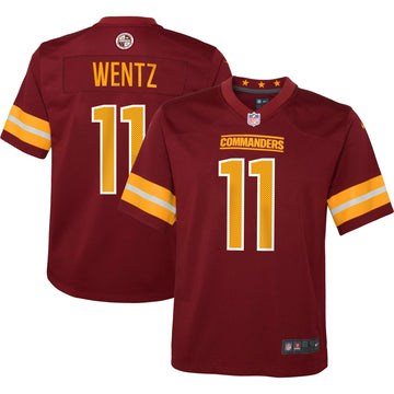 Carson Wentz Washington Commanders burgundy jersey