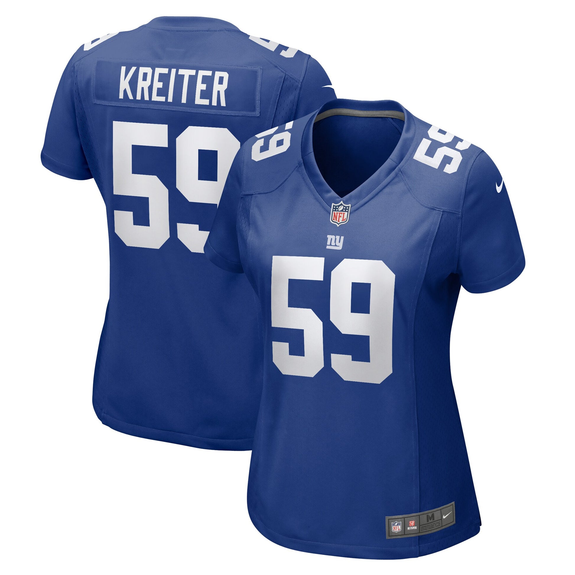 Casey Kreiter New York Giants royal jersey