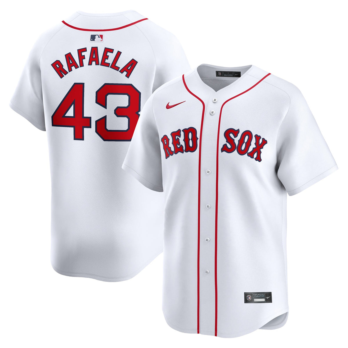 Ceddanne Rafaela Boston Red Sox white Limited jersey