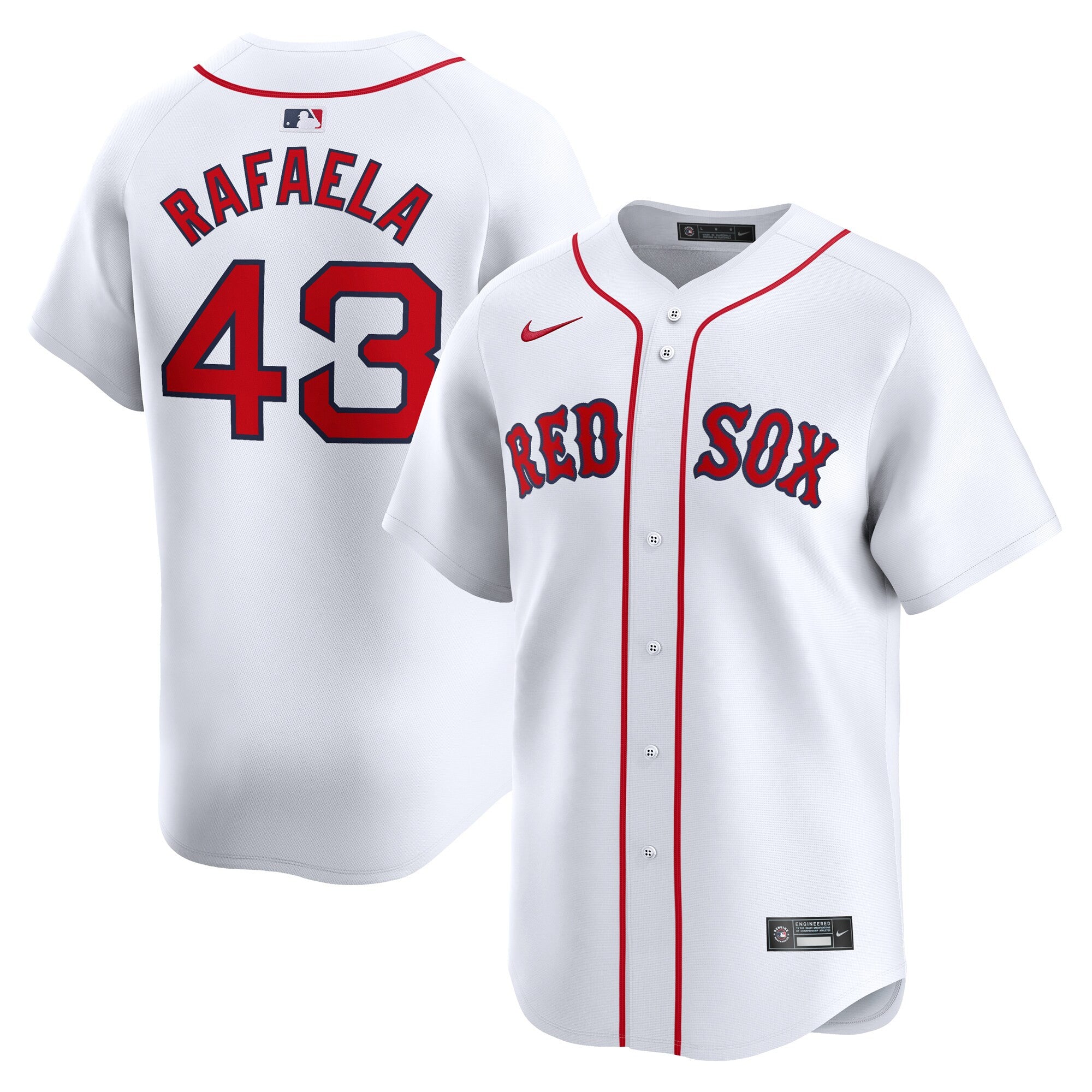 Ceddanne Rafaela Boston Red Sox white Limited jersey