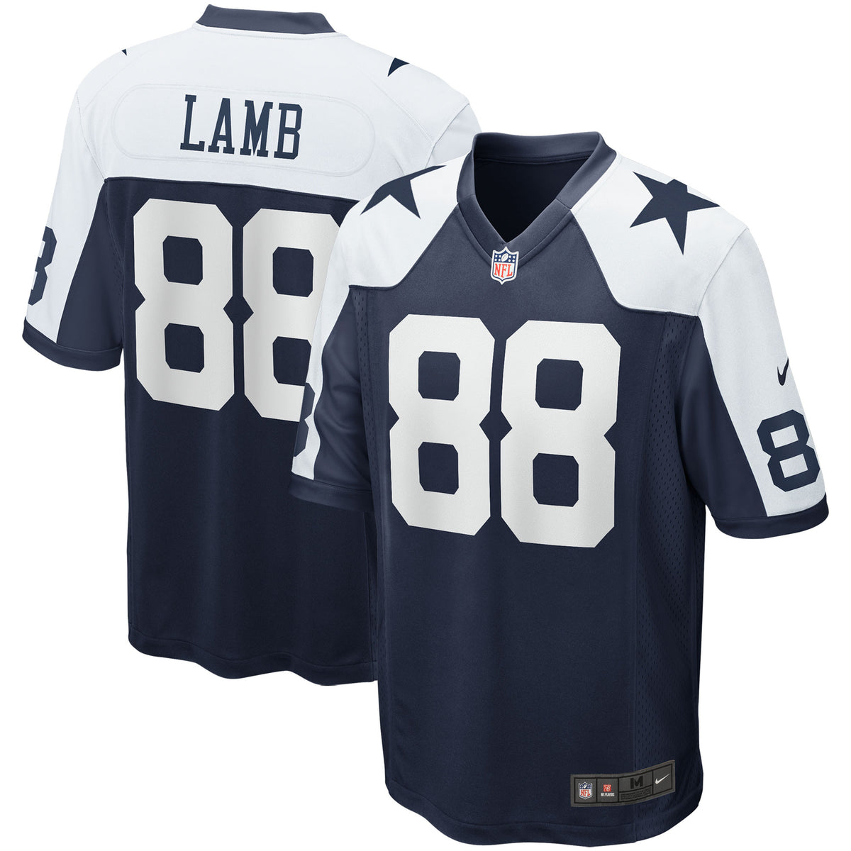 Ceedee Lamb Dallas Cowboys navy Game jersey
