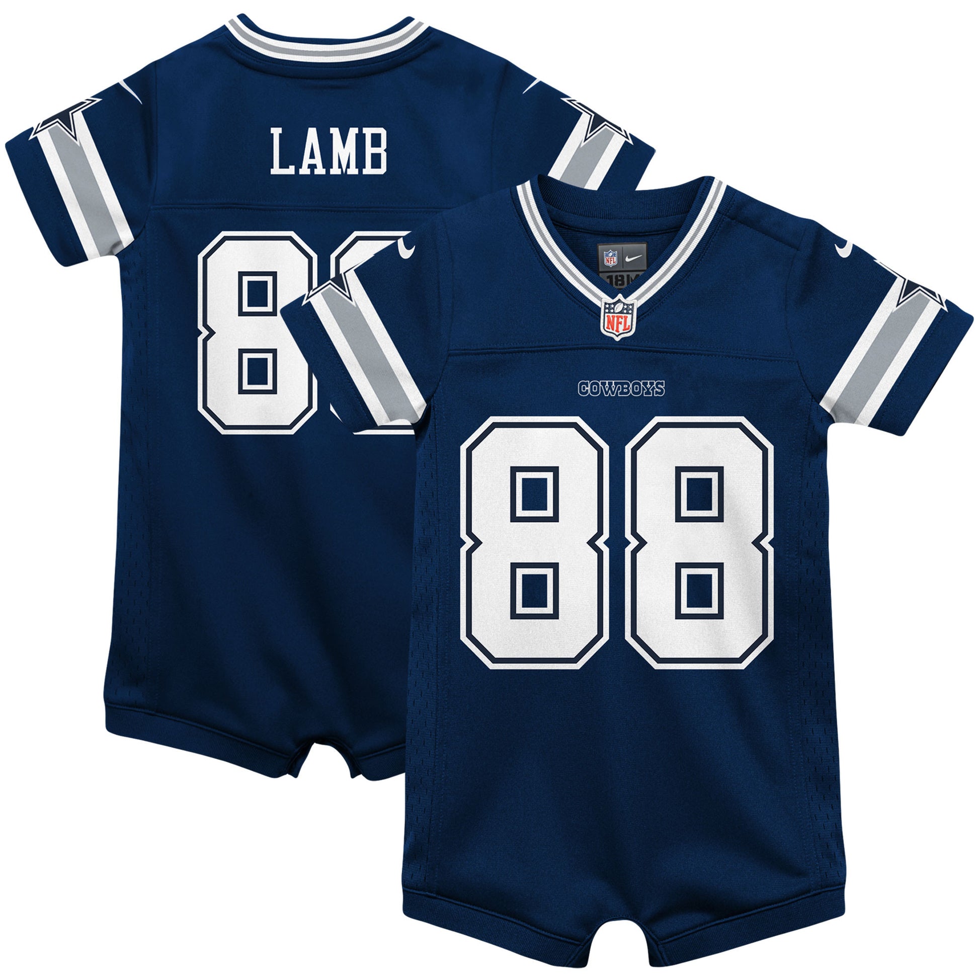 Ceedee Lamb Romper Dallas Cowboys navy jersey