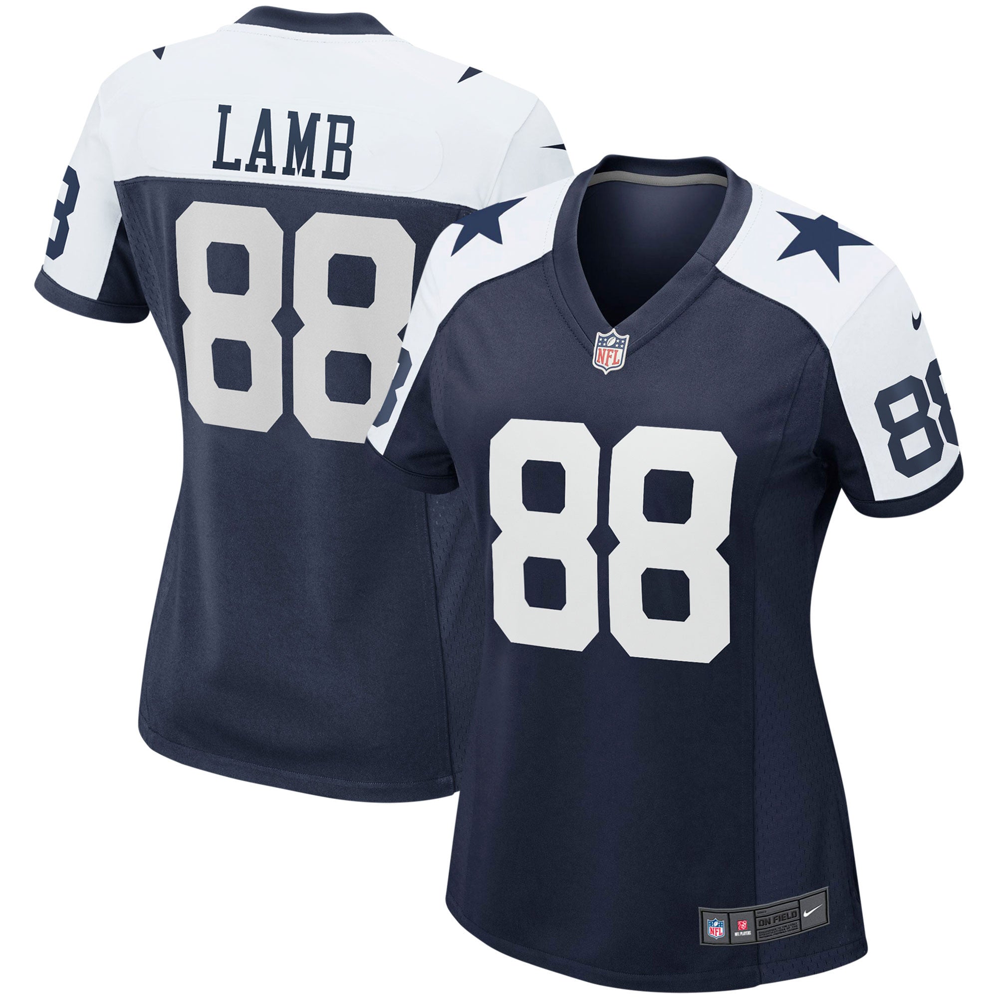Ceedee Lamb Dallas Cowboys navy Game jersey