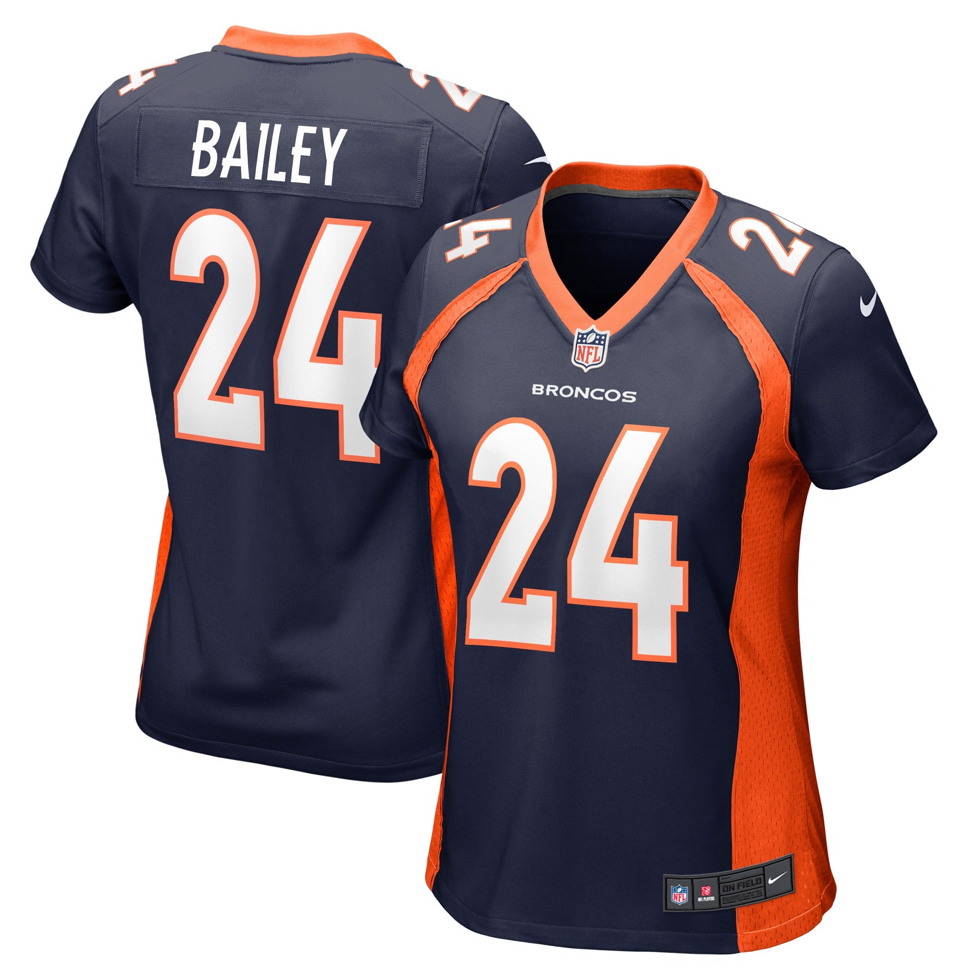 Champ Bailey Denver Broncos navy jersey