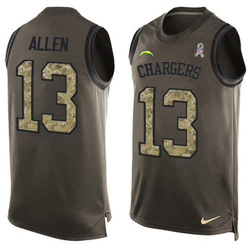 Keenan Allen Los Angeles Chargers green Salute To Service jersey