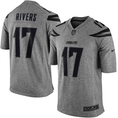Philip Rivers Los Angeles Chargers gray Limited jersey