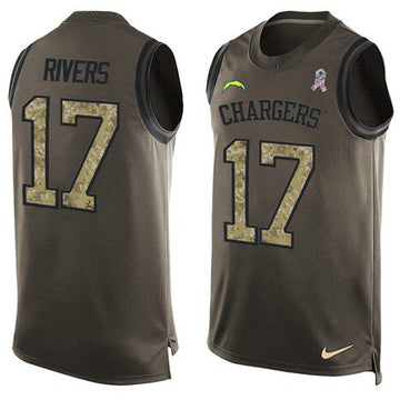 Philip Rivers Los Angeles Chargers green Salute To Service jersey