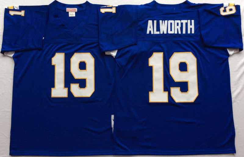 Lance Alworth Los Angeles Chargers blue Throwback jersey