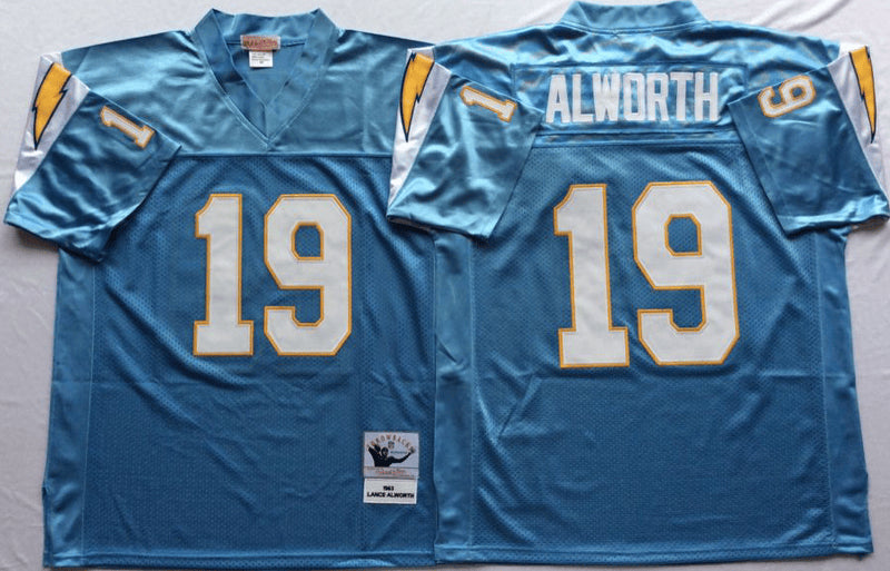 Lance Alworth Los Angeles Chargers blue Throwback jersey