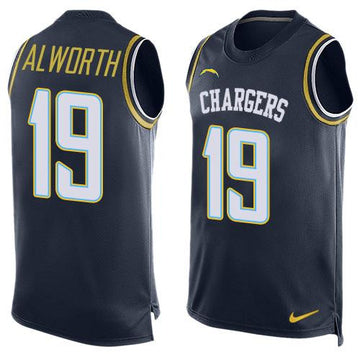 Lance Alworth Los Angeles Chargers navy Limited jersey