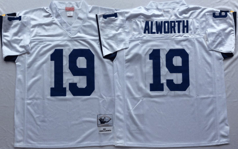 Lance Alworth Los Angeles Chargers white Throwback jersey