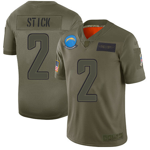 Easton Stick Los Angeles Chargers camo Salute To Service jersey