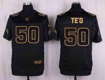 Manti Te'o Los Angeles Chargers black Pro Line jersey