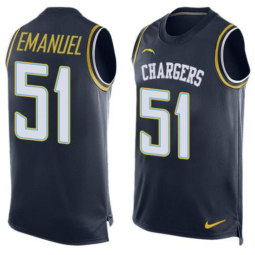 Kyle Emanuel Los Angeles Chargers navy Limited jersey