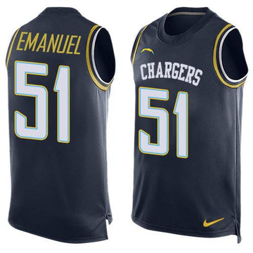 Kyle Emanuel Los Angeles Chargers navy Limited jersey