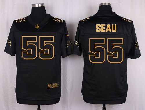Junior Seau Los Angeles Chargers black Pro Line jersey