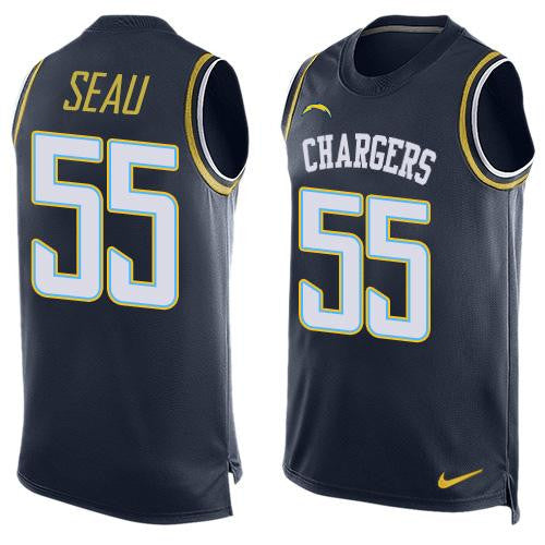 Junior Seau Los Angeles Chargers navy Limited jersey