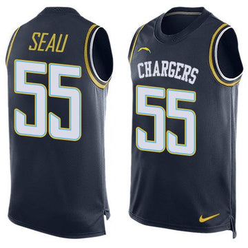 Junior Seau Los Angeles Chargers navy Limited jersey