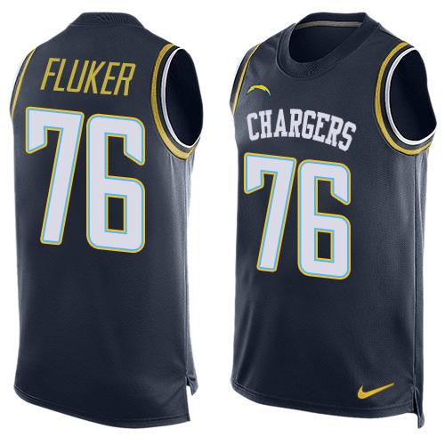 D.J. Fluker Los Angeles Chargers navy Limited jersey