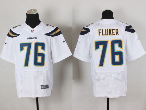 D.J. Fluker Los Angeles Chargers white Elite jersey