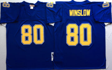 Kellen Winslow Los Angeles Chargers blue Throwback jersey