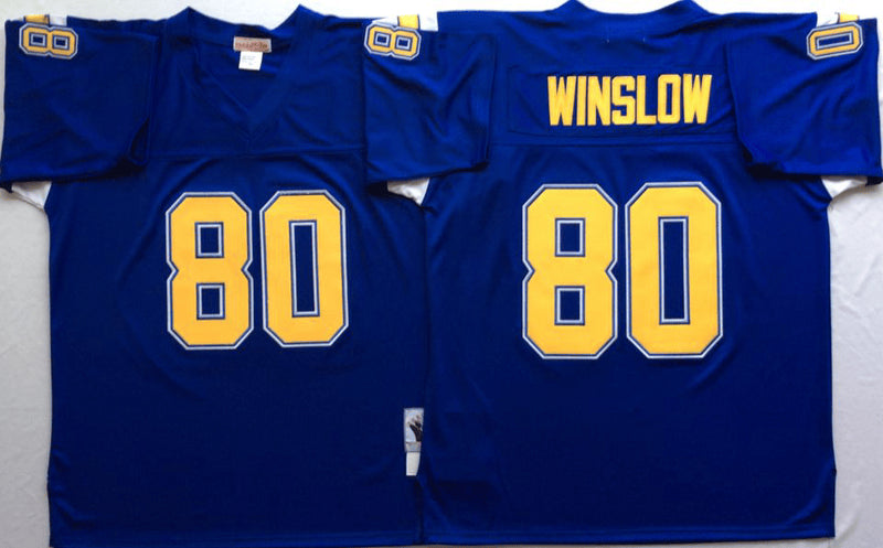 Kellen Winslow Los Angeles Chargers blue Throwback jersey