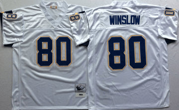 Kellen Winslow Los Angeles Chargers white Throwback jersey