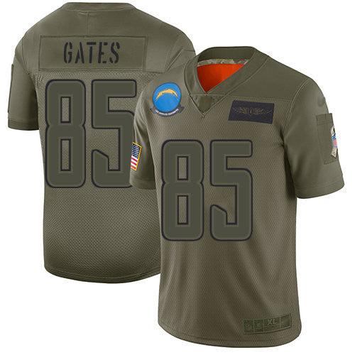 Antonio Gates Los Angeles Chargers camo Salute To Service jersey
