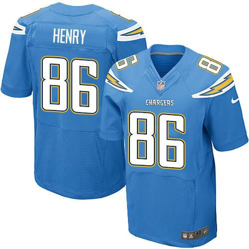 Hunter Henry Los Angeles Chargers blue Elite jersey