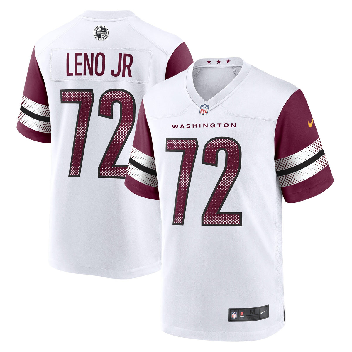 Charles Leno Jr Washington Commanders white Game jersey