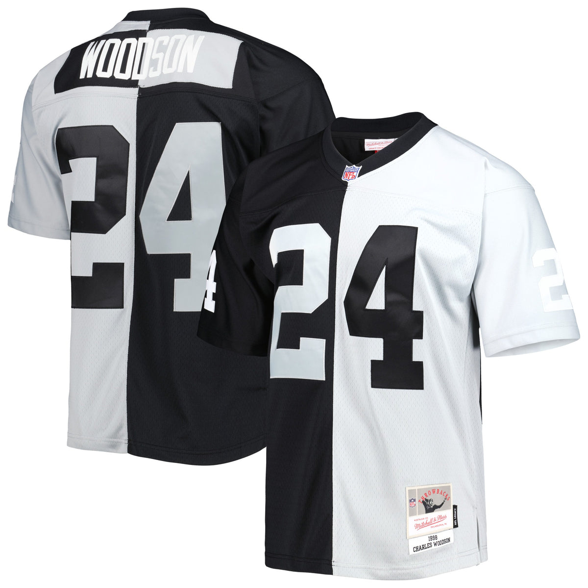 Charles Woodson Las Vegas Raiders black Split jersey